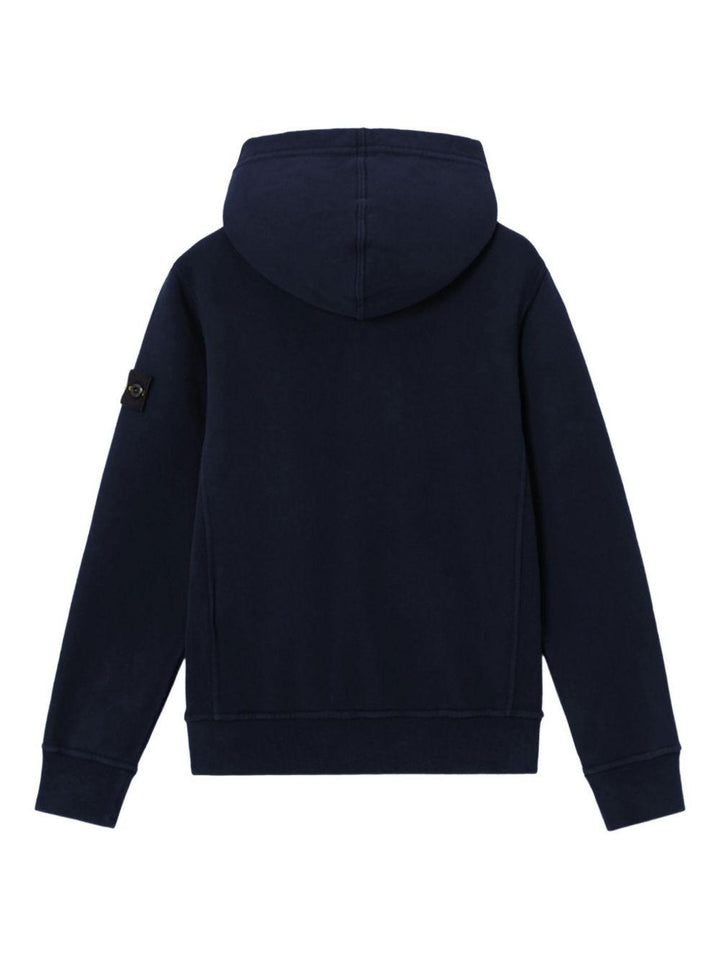 Felpa blu navy per bambino 66100004S0040 V0020 Stone Island Kids 