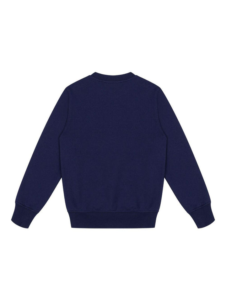 Maglione blu navy per bambino HNF08VLCA60 40016 Moschino Kids 
