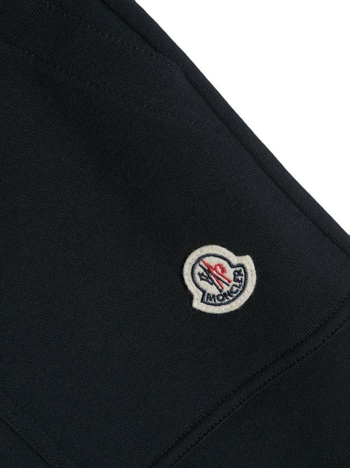 Blue shorts for boys with logo