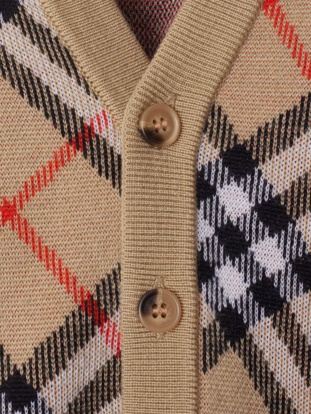 Cardigan beige per neonata 8104312 B9368 Burberry Kids 