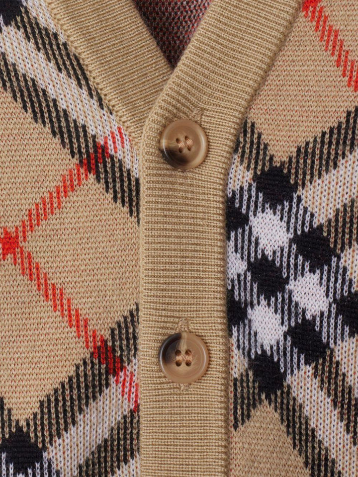 Cardigan beige per neonata 8104312 B9368 Burberry Kids 