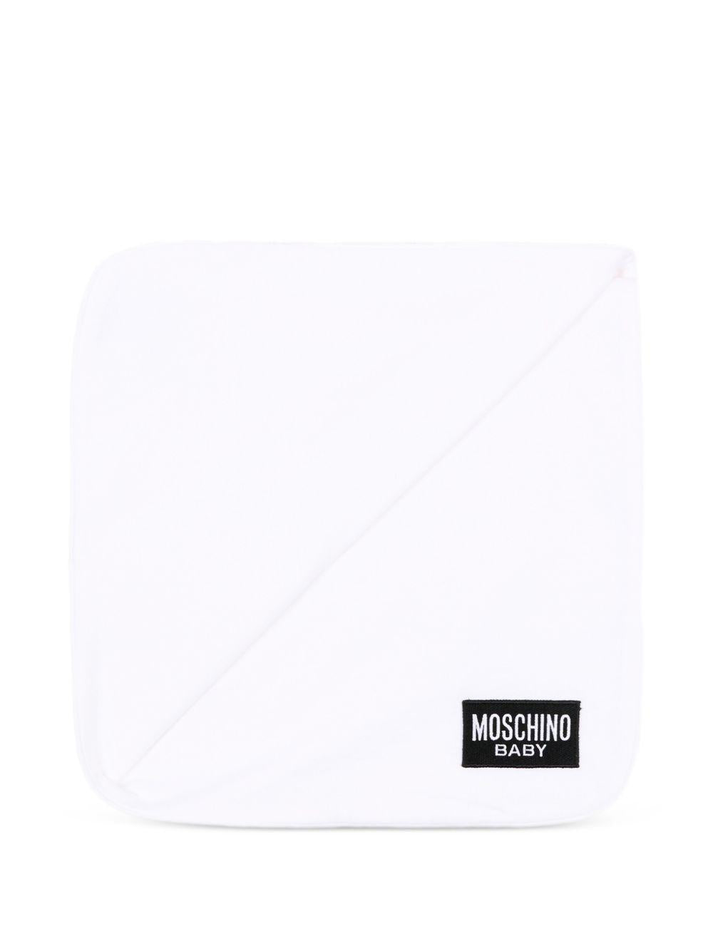 Coperta bianca per neonato MTB00FLCA40 10101 Moschino Kids 