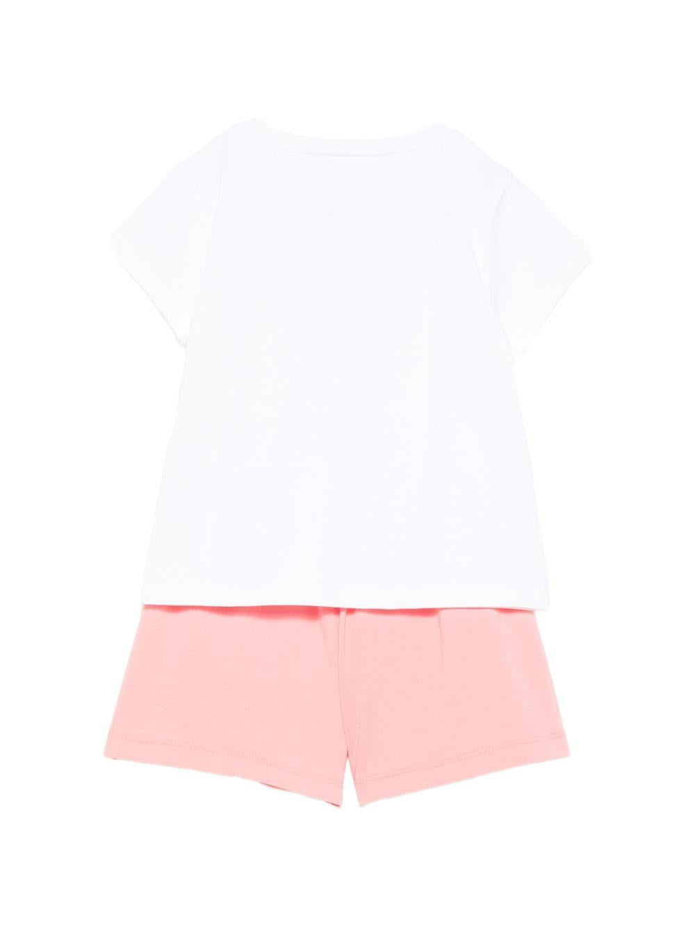 Completo rosa/bianco per bambina KA6023JS003 C3874 Liu Jo 