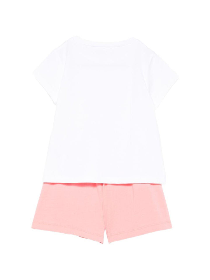 Completo rosa/bianco per bambina KA6023JS003 C3874 Liu Jo 
