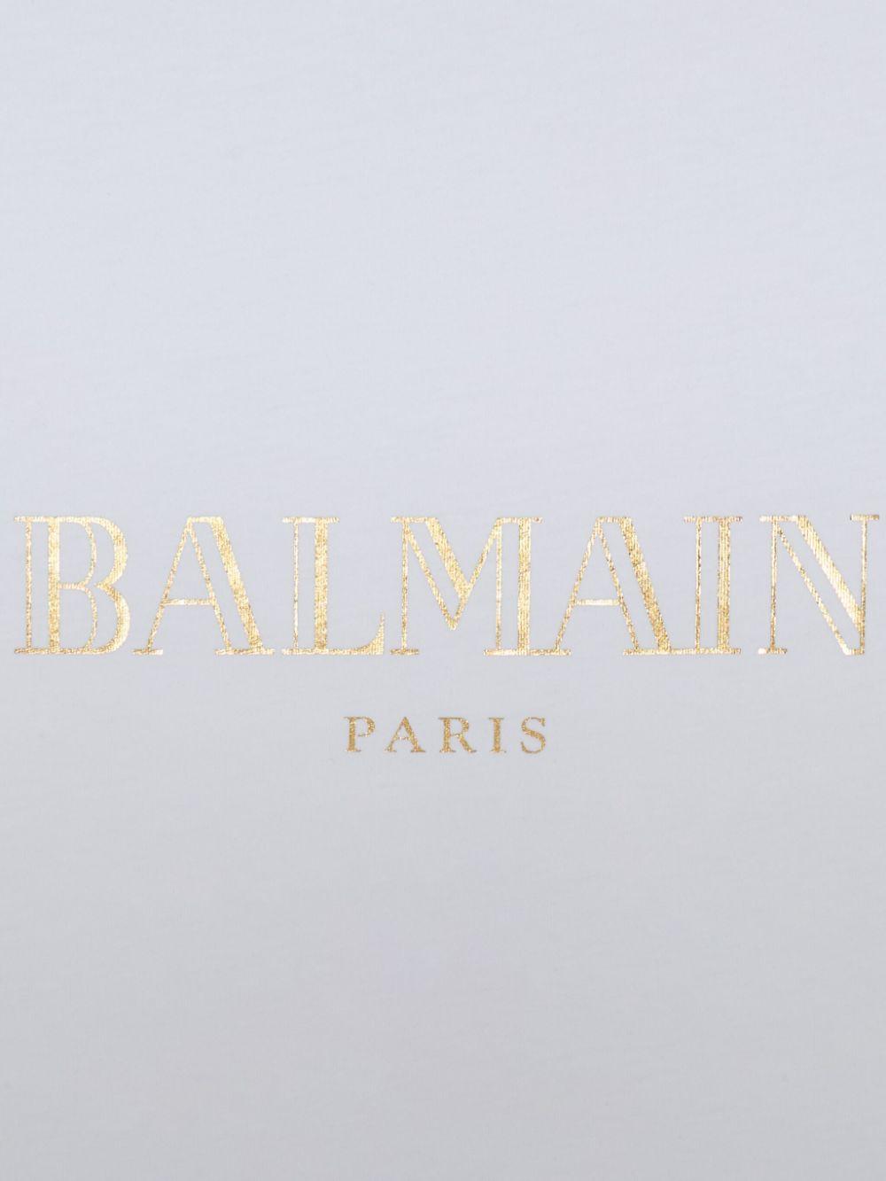 Coperta bianco/oro per neonato di Balmain Kids