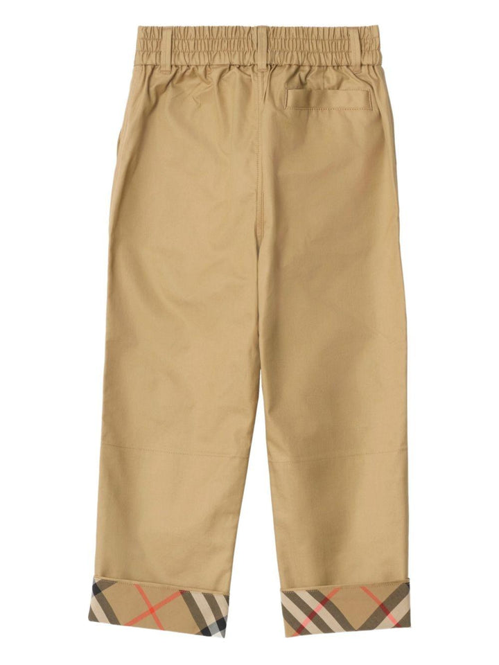 Pantalone beige sabbia per bambino 8117169 B9719 Burberry Kids 