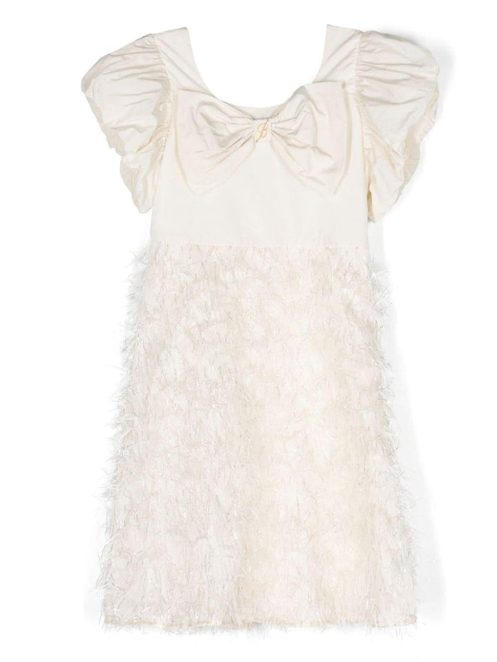 Abito bianco sporco per bambina