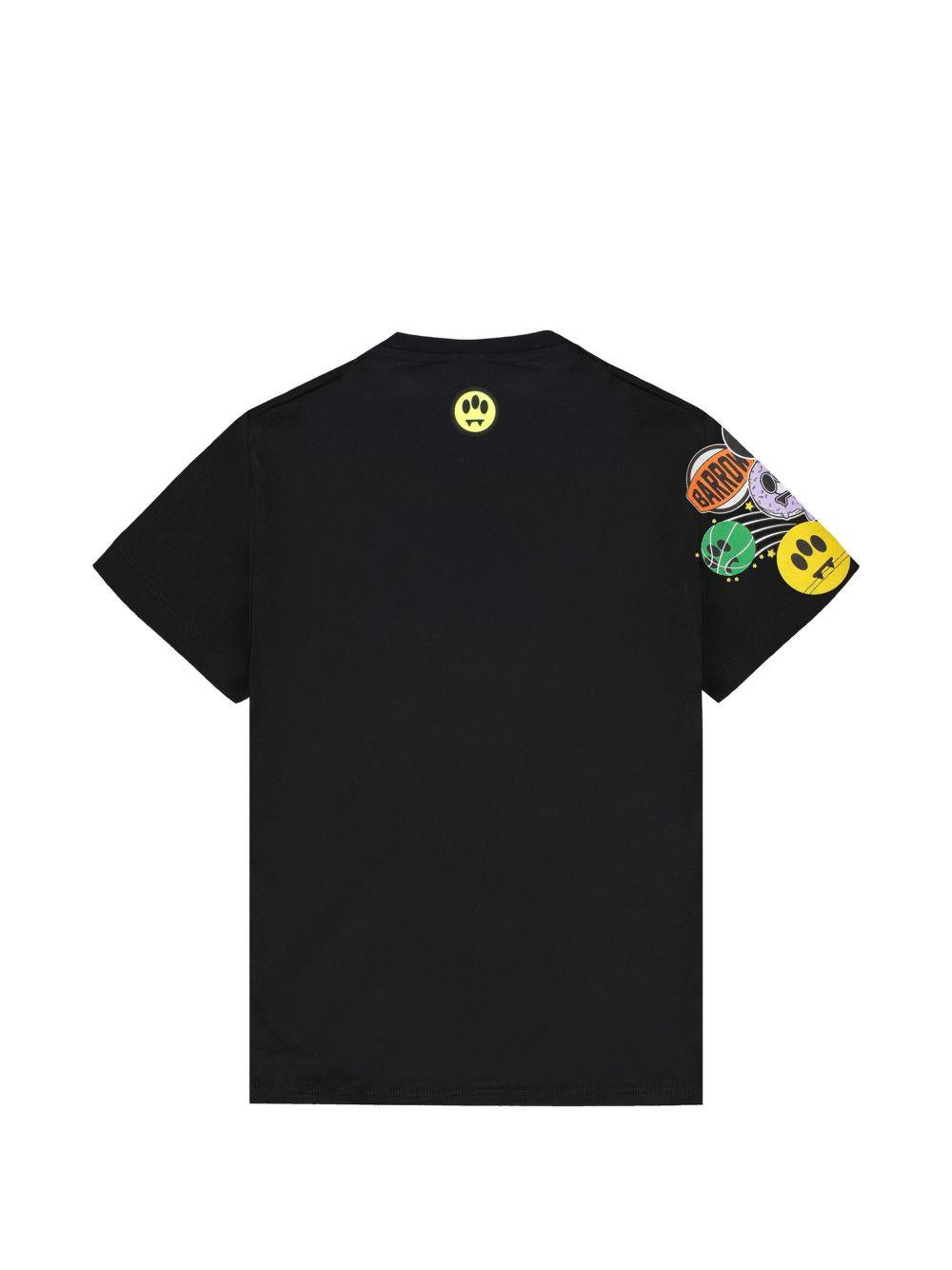 T-shirt nera per bambino S6BKJUTH073 110 Barrow Kids 