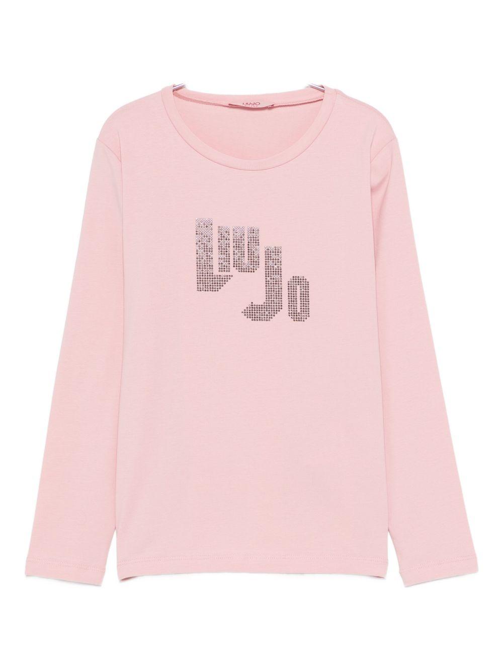 T-shirt rosa per bambina GF5080J0088 51906 Liu Jo 
