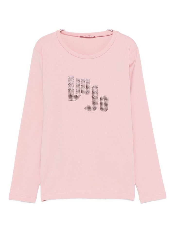 T-shirt rosa per bambina GF5080J0088 51906 Liu Jo 