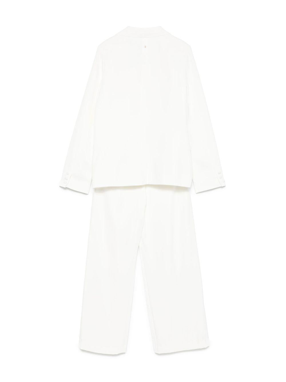 Completo elegante bianco per bambina