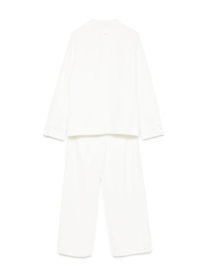 Completo elegante bianco per bambina