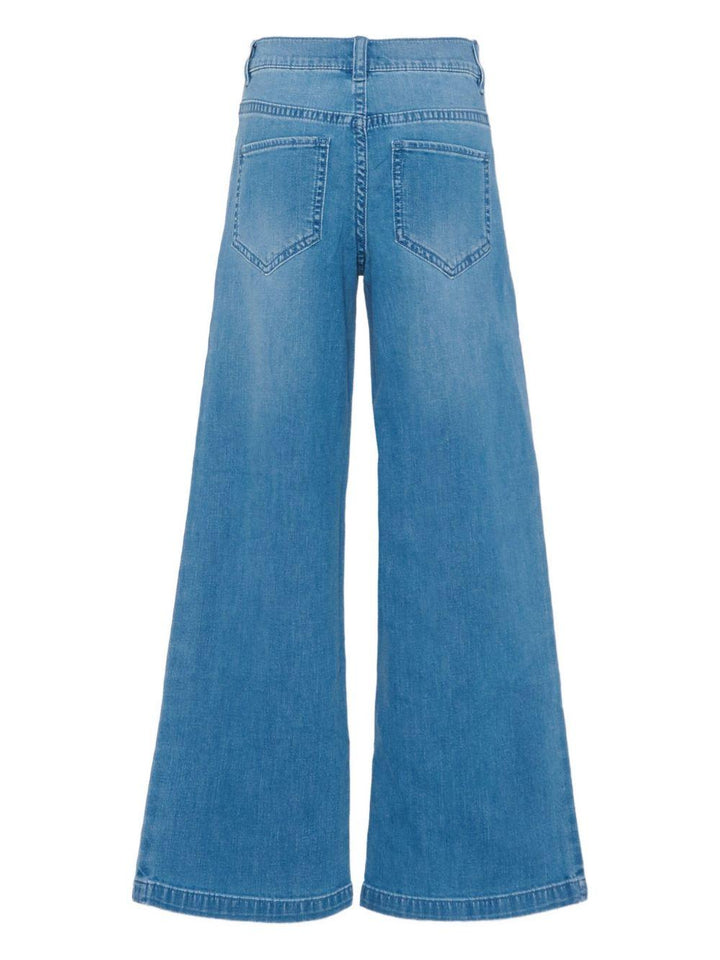 Jeans blu per bambina KFPA031CDS057 D815 Pinko Kids 