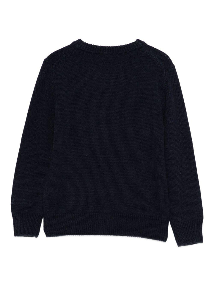 Maglione blu navy per bambino DOU0001 01877I MC2 Saint Barth Kids 