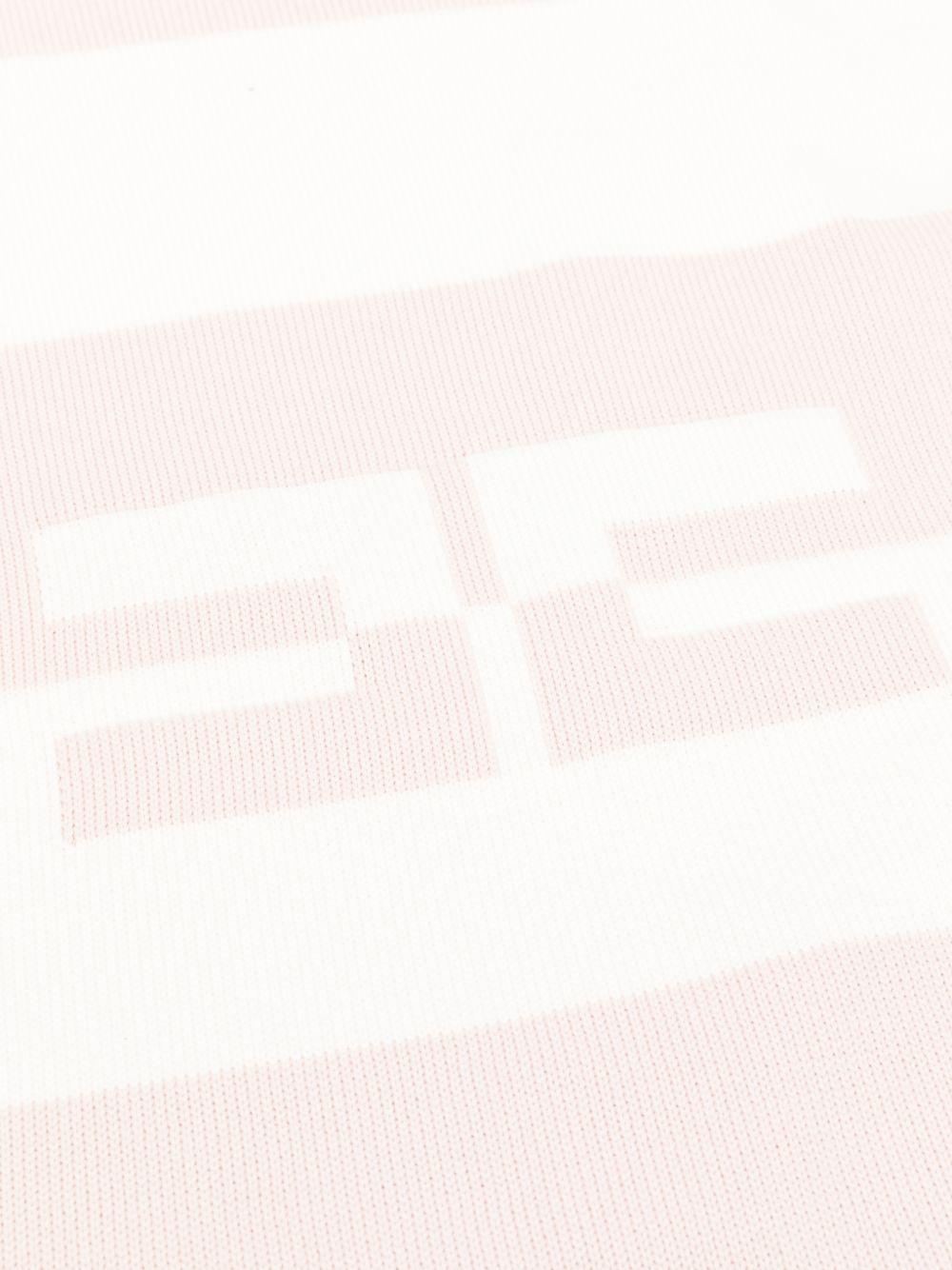 Coperta rosa/bianca per neonata ENCO082CFL001 D875 Elisabetta Franchi Kids 