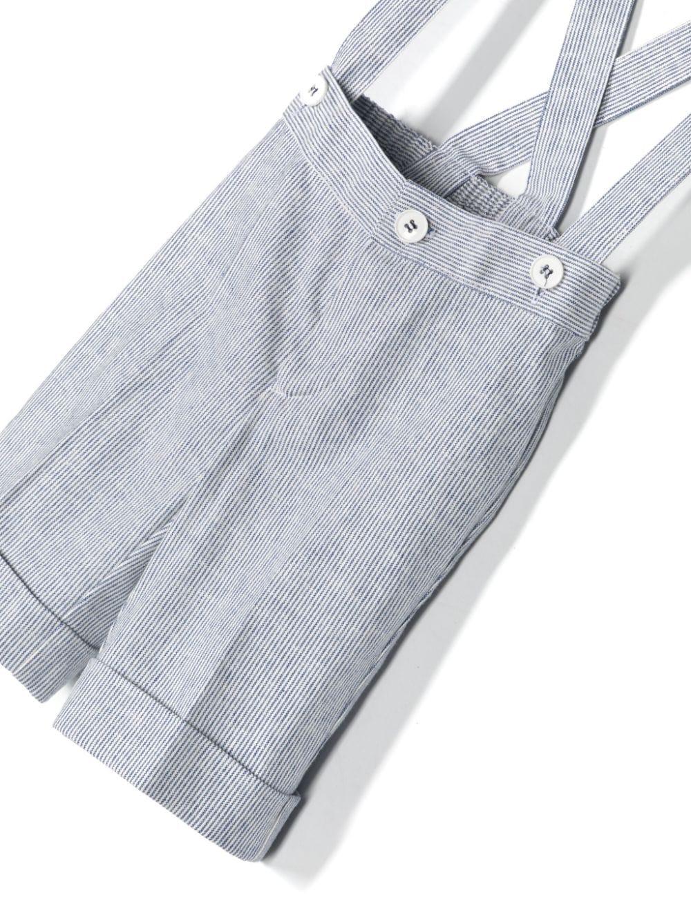 Elegant blue and white outfit for newborns