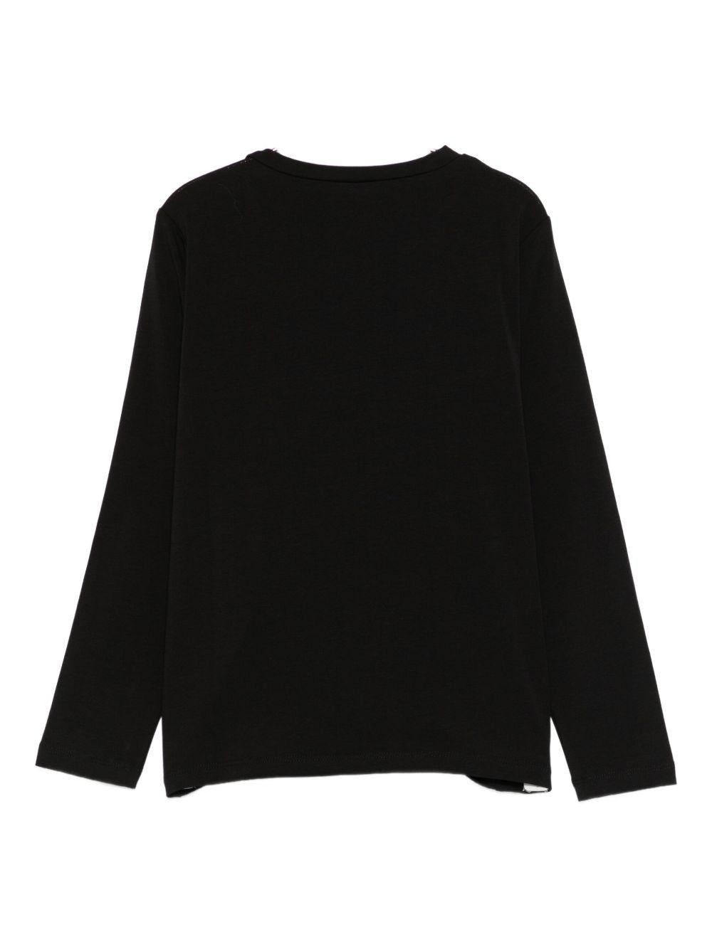 T-shirt nera per bambina GF5080J0088 22222 Liu Jo 