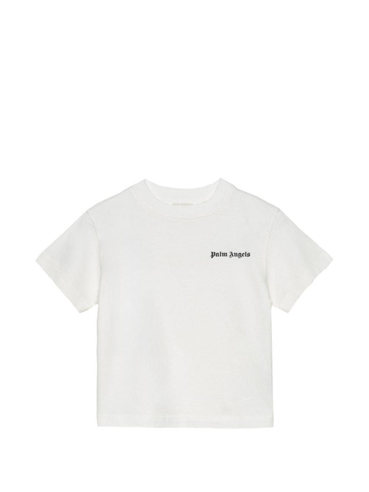 T-shirt bianco per bambino PBAA003S26JER002 002 Palm Angels Kids 