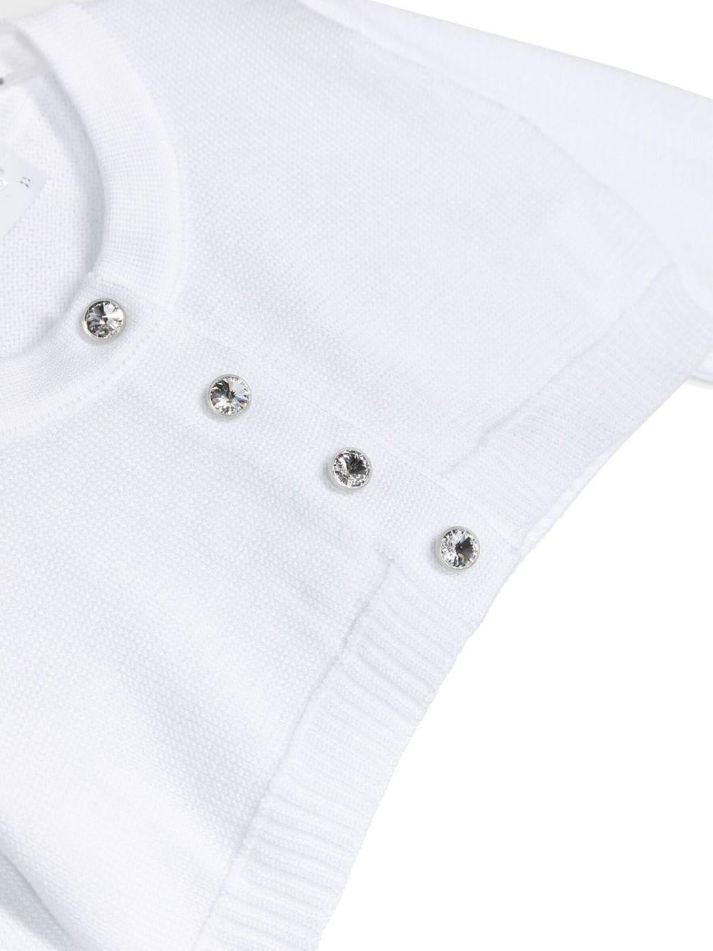 Cardigan bianco per neonata