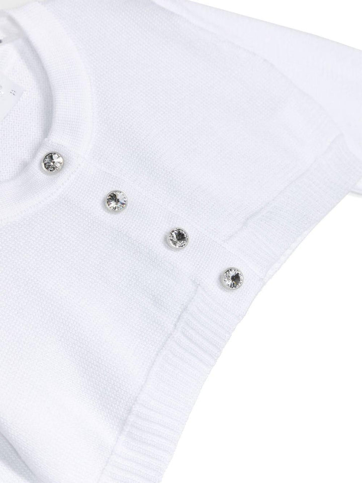 Cardigan bianco per neonata
