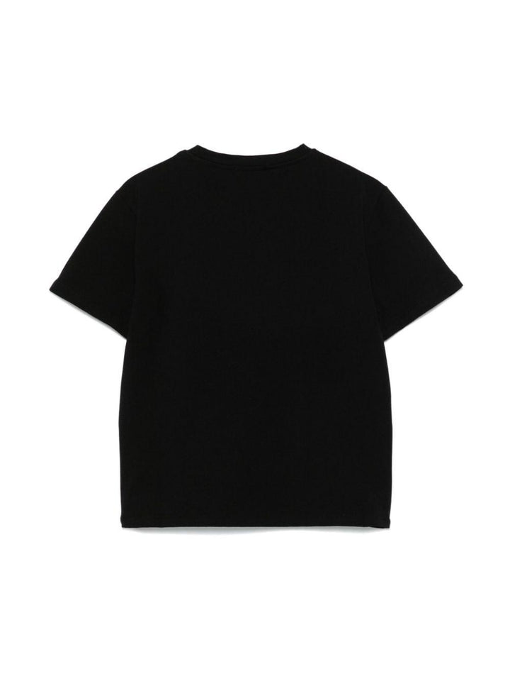 Black t-shirt for girls with logo