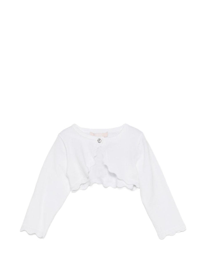 Cardigan bianco per neonata HA6070MA74R 10601 Liu Jo 
