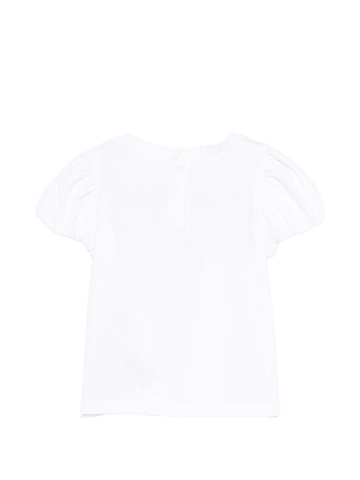 T-shirt bianca per bambina HA6026JS003 V9828 Liu Jo 
