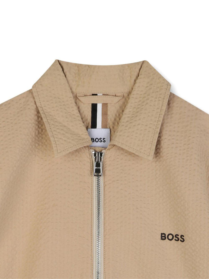 Camicia marrone chiaro per bambino J52946 249 Boss Kids 