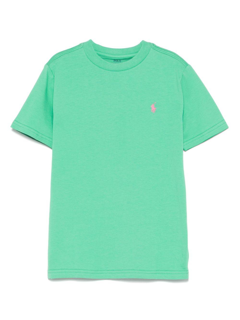 T-shirt verde scuro per bambino 322832904 174 Ralph Lauren Kids 