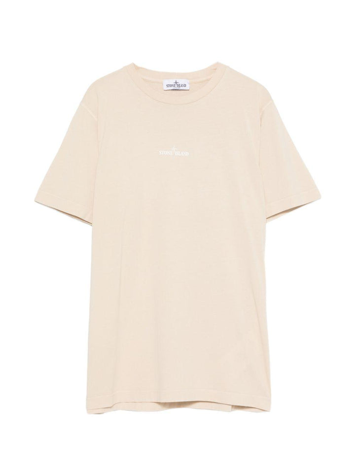 T-shirt beige per bambino 62100009S0377 V0090 Stone Island Kids 