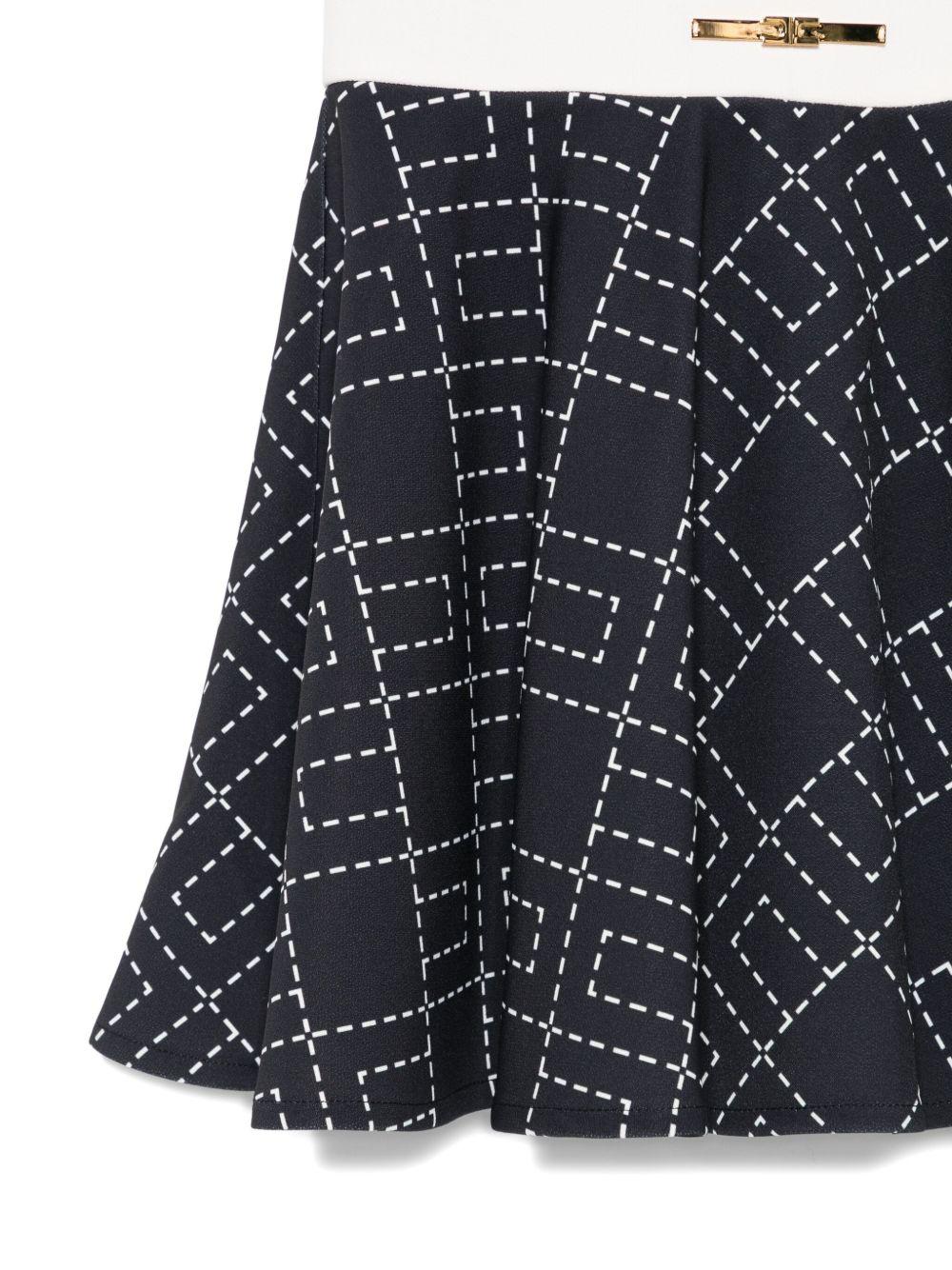 Abito nero per bambina EGAB2190GA023K D948 Elisabetta Franchi Kids 
