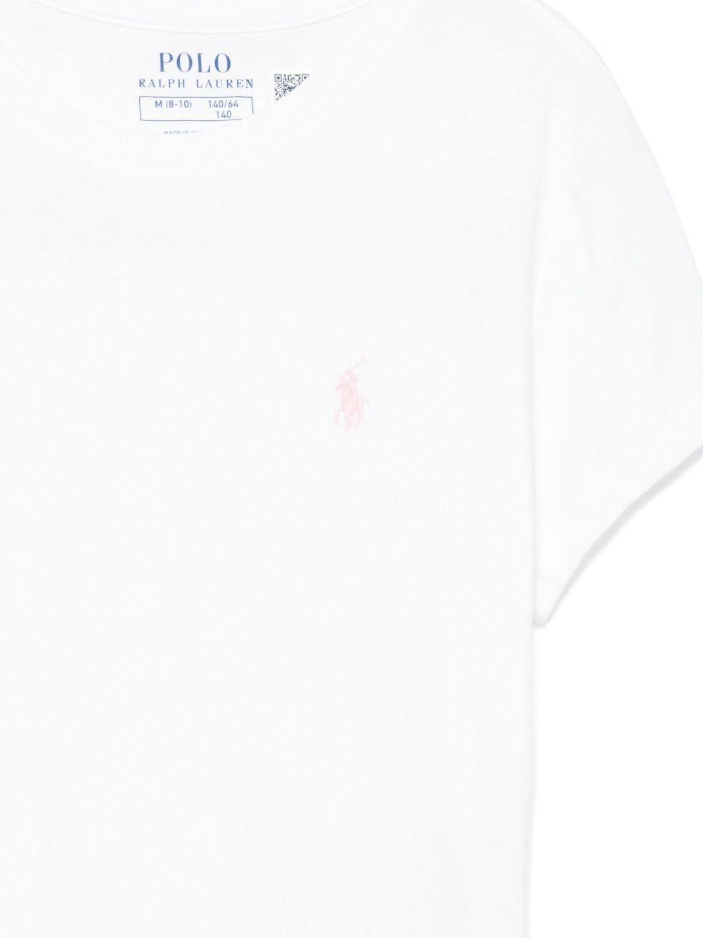 T-shirt bianca per bambina 313833549 064 Ralph Lauren Kids 