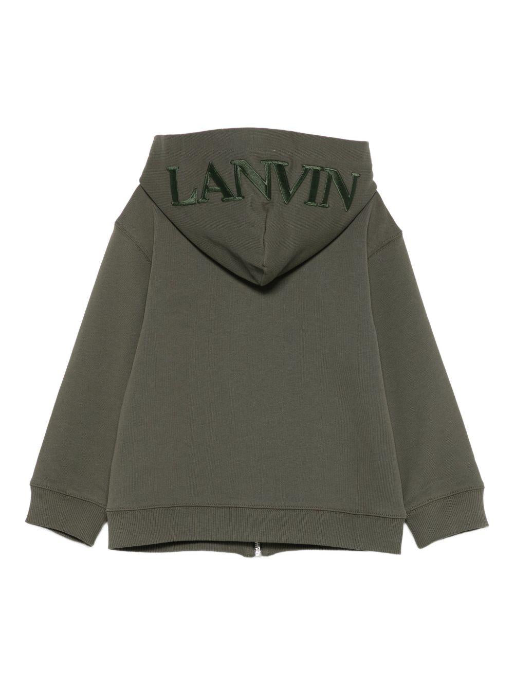 Felpa verde per bambino N30314 665 Lanvin Enfant 