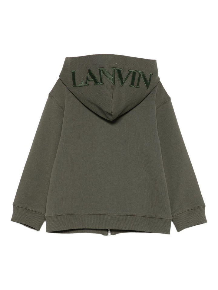 Felpa verde per bambino N30314 665 Lanvin Enfant 