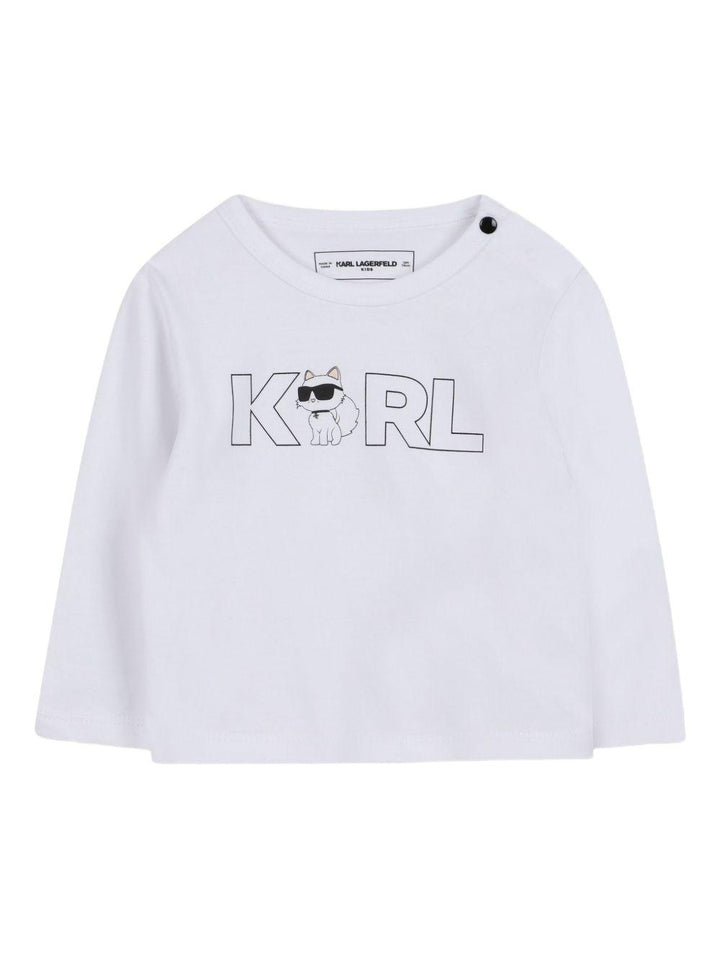 Completo rosa/bianco per neonata Z30649 48V Karl Lagerfeld Kids 