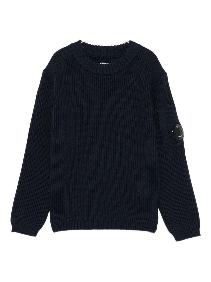 Maglione blu navy per bambino CUW00HLHE76 41150 C.P Company Kids 