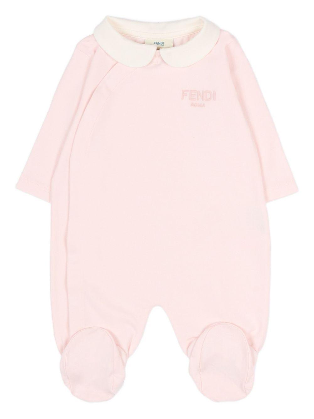 Tutina rosa per neonata BUK154ST8 F0C11 Fendi Kids 