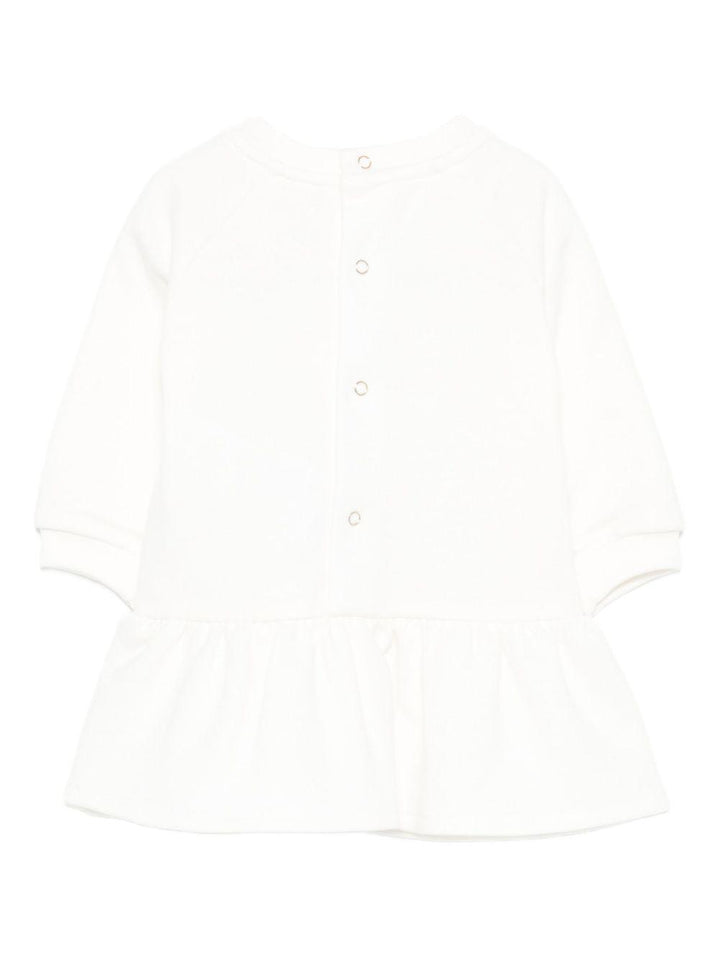 Abito bianco per neonata ENAB0650FF002 0004 Elisabetta Franchi Kids 