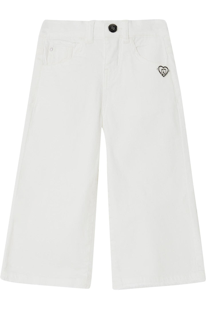 Pantalone bianco per bambina
