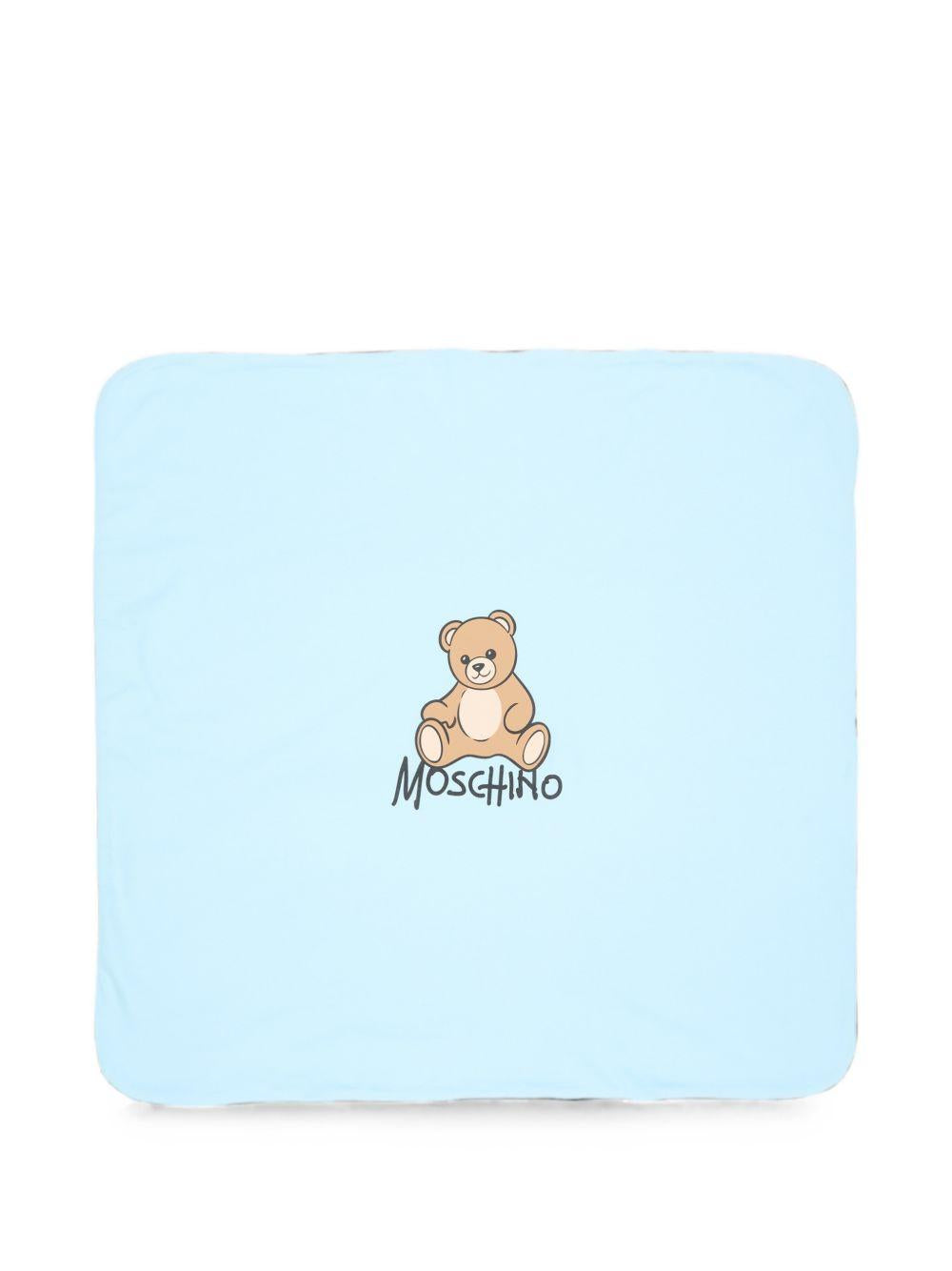 Coperta celeste per neonato MTB00FLCA40 40304 Moschino Kids 