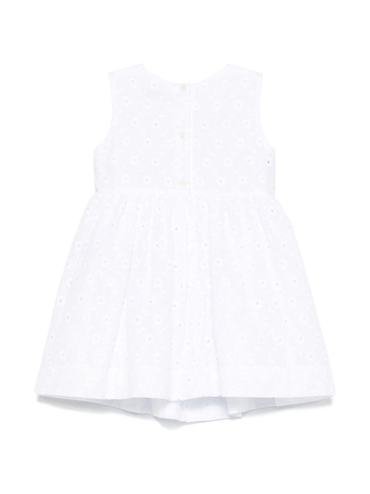 Abito bianco/rosso per neonata
