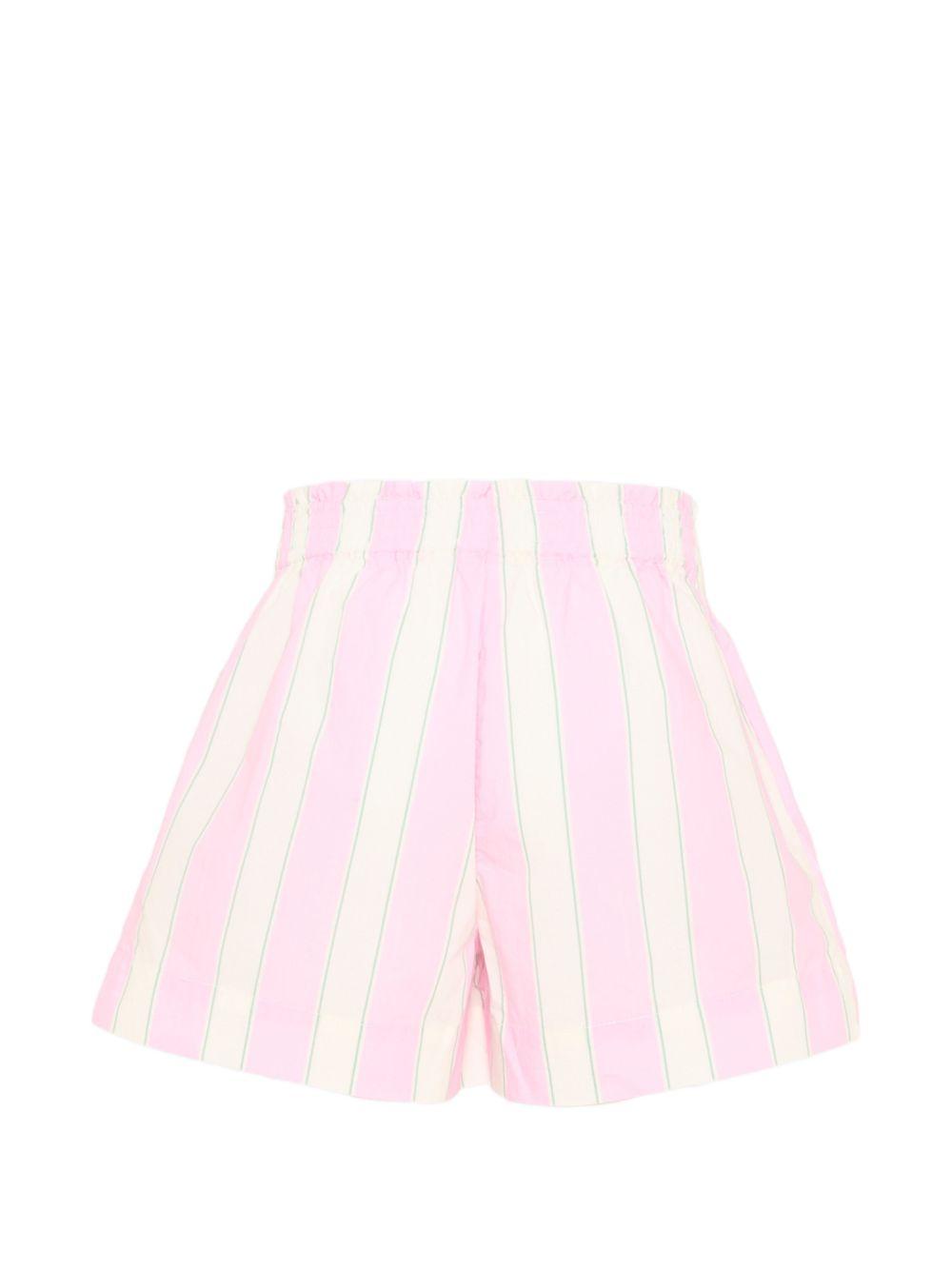 Bermuda rosa/bianca/verde per bambina MEA001 00897L MC2 Saint Barth Kids 