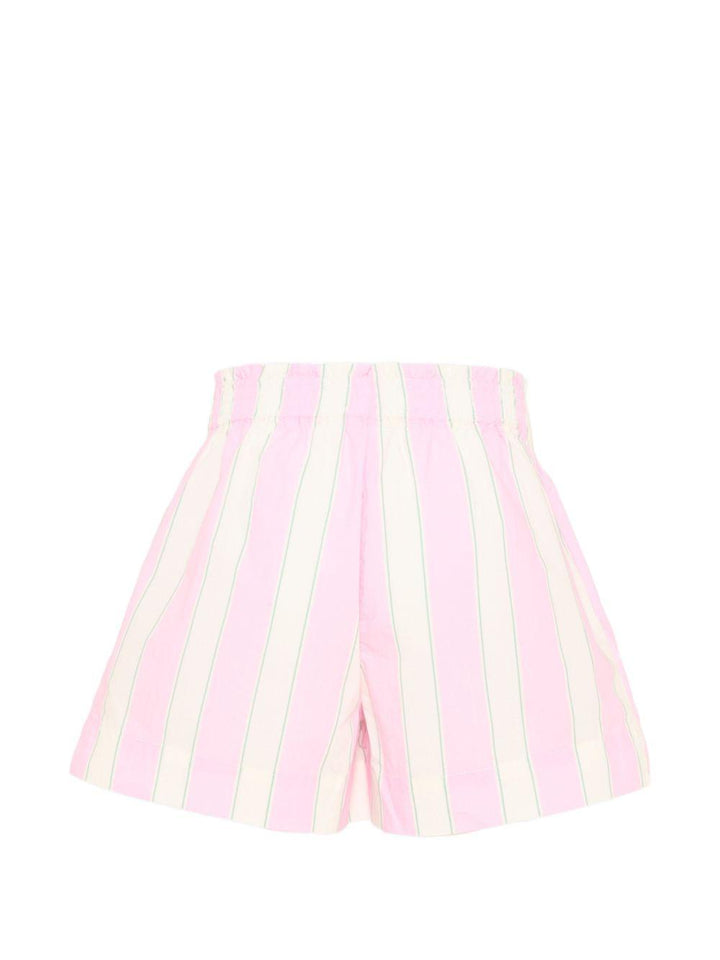 Bermuda rosa/bianca/verde per bambina MEA001 00897L MC2 Saint Barth Kids 