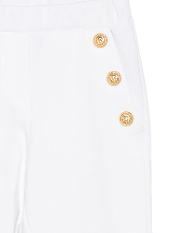 Pantalone bianco per bambina BX6C11J0371 100OR Balmain Kids 