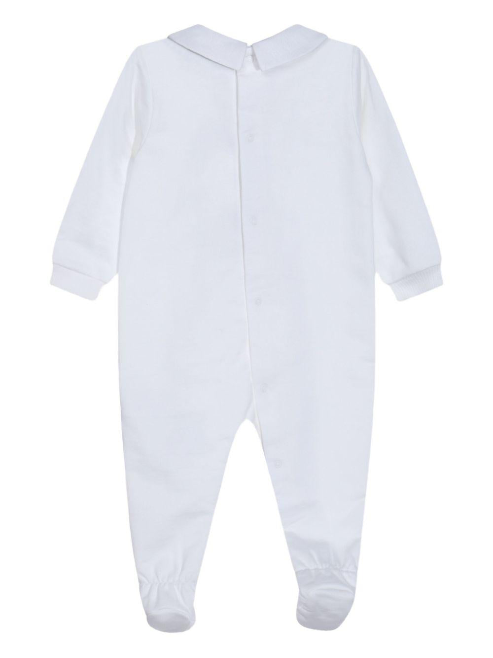 Tutina bianca per neonato MMY08BLCA40 10063 Moschino Kids 