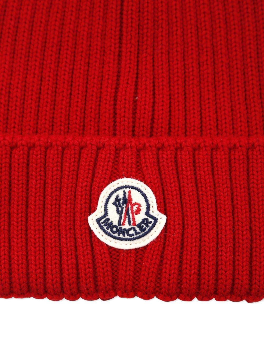 Cappelo rosso per bambino 9543B00009M1131 455 Moncler Kids 