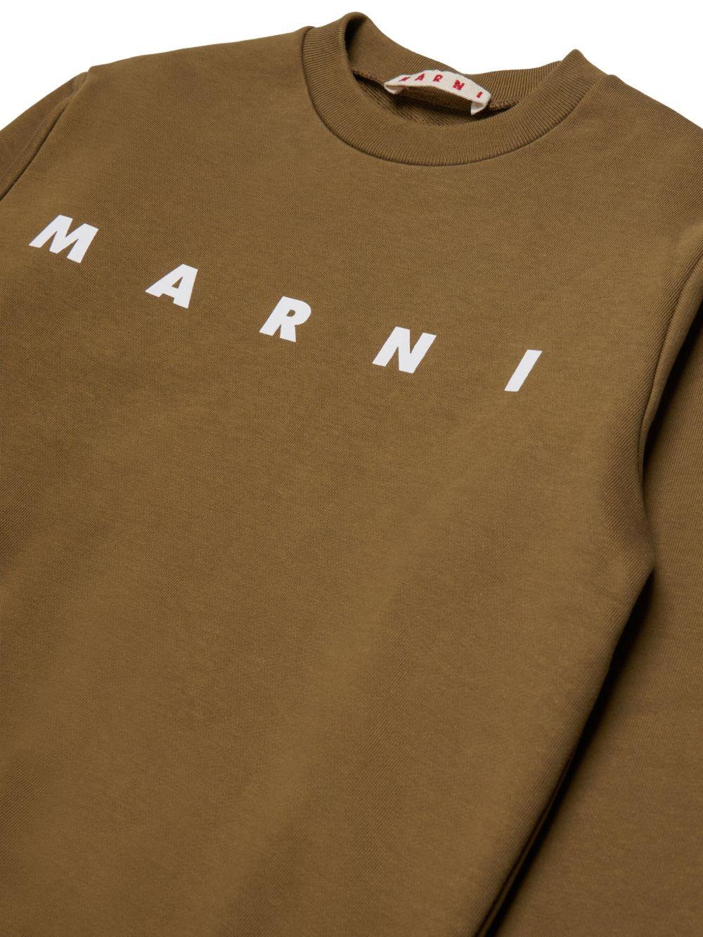 Felpa marrone per bambino M01612M00V0 0M721 Marni Kids 