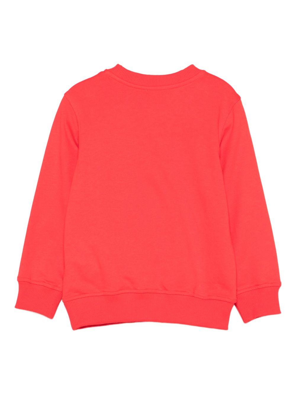 Felpa rossa per bambino HNF08VLCA60 50109 Moschino Kids 