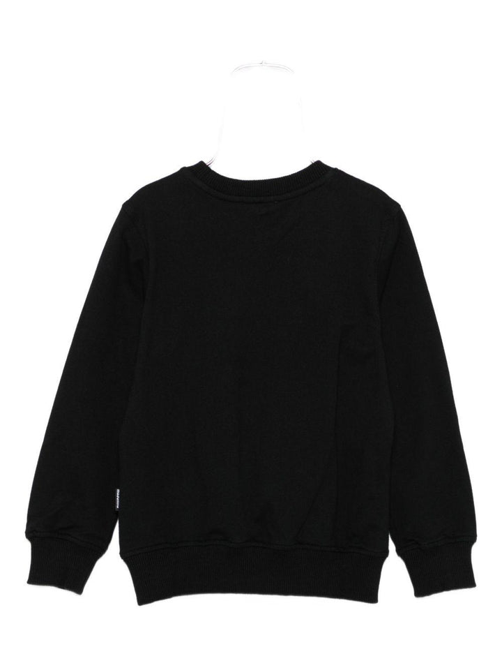 Maglione nero per bambino HRF08VLCA40 60100 Moschino Kids 