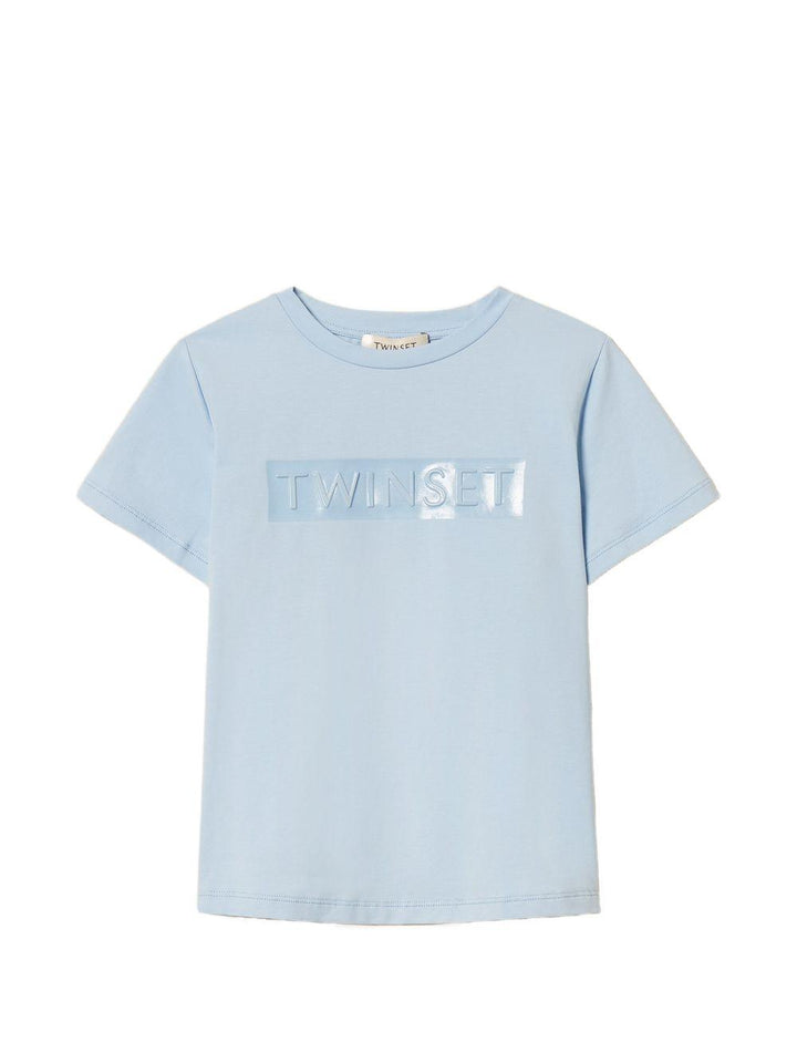 T-shirt blu per bambina 261GJ2250 04614 Twin Set 
